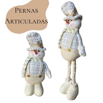 Boneco de Neve com Pernas Articuladas