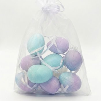 Ovos Decorativos  Cores Variadas kit c/  9