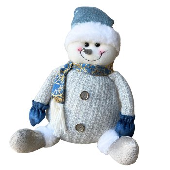 Boneco de Neve Sentado - 30cm