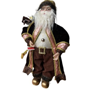 Papai Noel em Pé Marrom - 60 cm