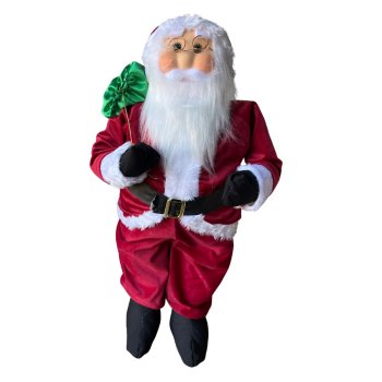 Papai Noel em Pé Veludo - 65 cm
