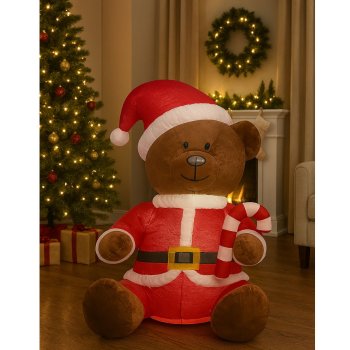 Urso Inflavel com Bastão de Doces - 2,74 cm
