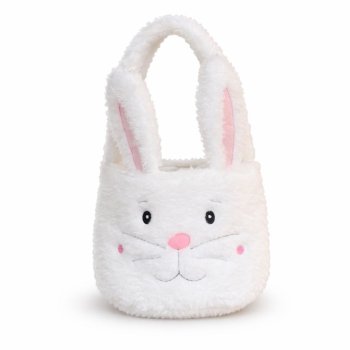 Bolsa de Pelucia Branca com Alça