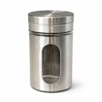 Porta Tempero Inox e Vidro