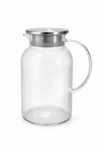 JARRA BOROSSILICATO AZURE C/TAMPA EM INOX 1L