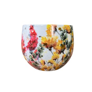 Vaso  Decorativo Floral White 14 cm