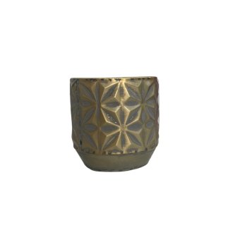 Vaso Decorativo Linske  Ouro 13,5cm