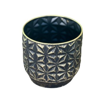 Vaso Decorativo Linske  Preto 22,5cm