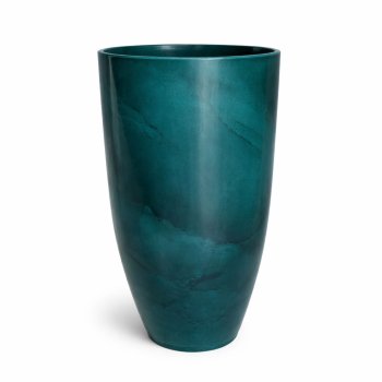 Vaso Decorativo Cone  Bojo Polido Verde Marmorizado 85 cm