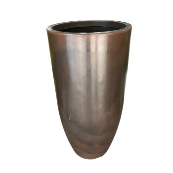 Vaso Decorativo Cone  Bojo Polido Marrom 85 cm