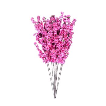 Galho De Cerejeiras  Rosa 117cm