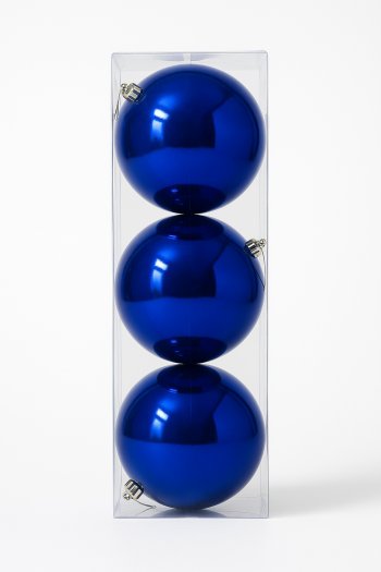 Kit 3 Bolas Decorativas Azul Big N:10