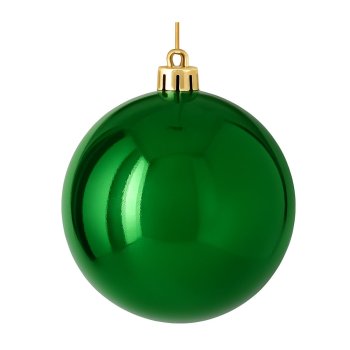 Bola Decorativa Dourada Brilhante De Natal 12cm