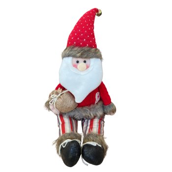 Papai Noel de Pelucia Entado - 60cm